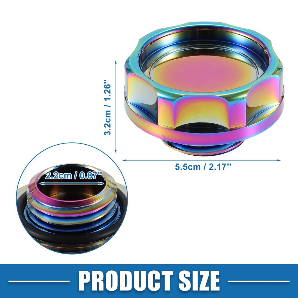 A ABSOPRO Car Filler Cap Engine Modified Tank Cover Engine B Series Engine D Series Multicolor