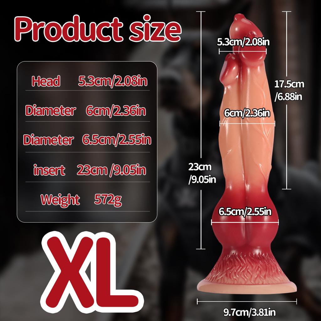 Three Head Dog Dildo Huge Dildo Anal Plug Prostate Massage Gay Anal Anal Tools Adult Stimulation Big Dog Big Ass Plug Wolf Knot