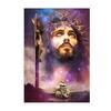 Play Video  Jesus and Lion Crown of Thorns Jesus Canvas Painting Christianity God Posters Print Wall Art Picture for Living Room Home Decor