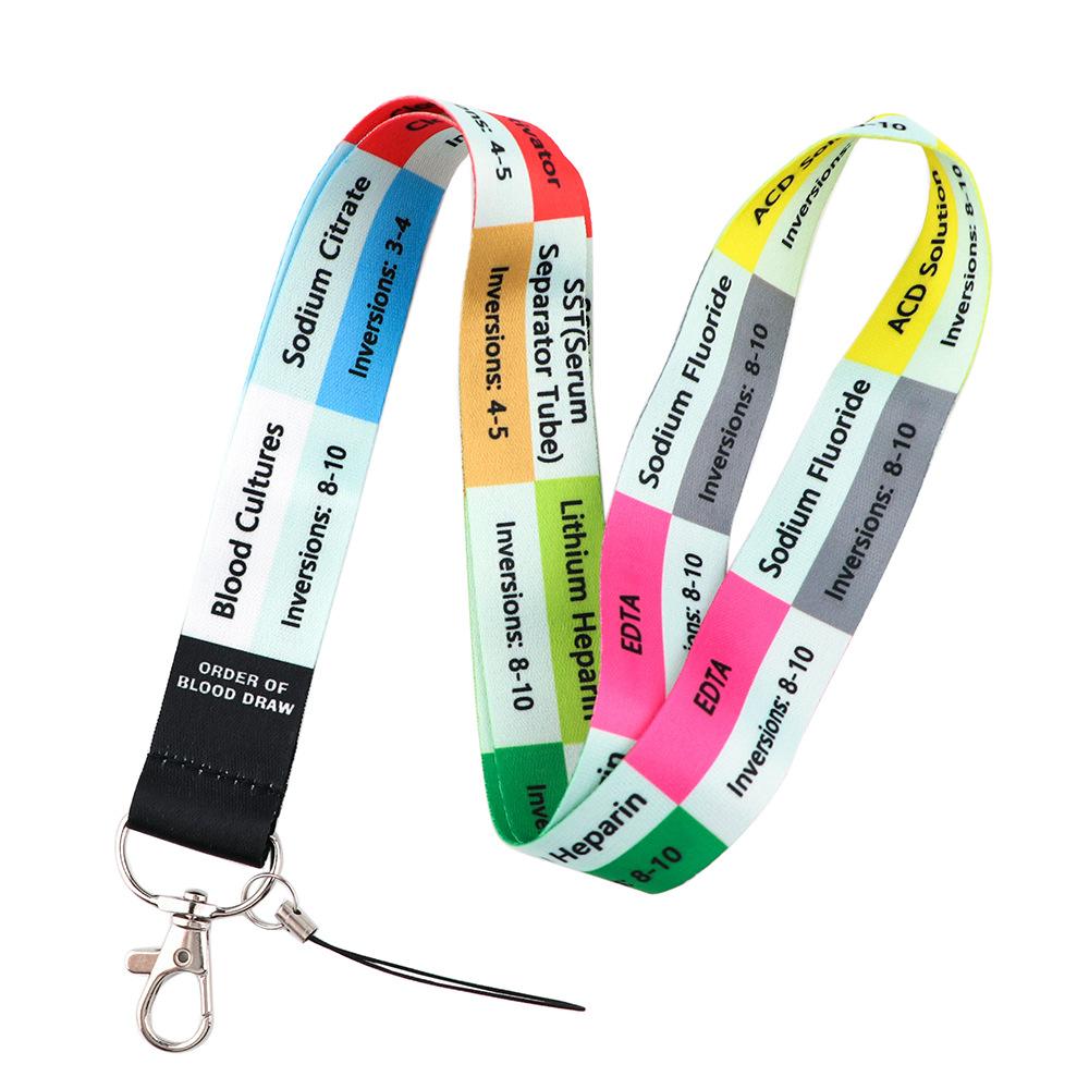 Starry Sky Elements Lanyards Key Chain Colorful Print Neck Straps Keychain Cell Phone Rope Teachers Gift 1PCS Badge Holder Key