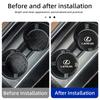 CKU5 2Pcs Car Accessories Water Coaster Console Mug Drink Anti-Slip Mat For Lexus CT200h ES250 ES300h IS250 IS200 GS300 GS460 GX470