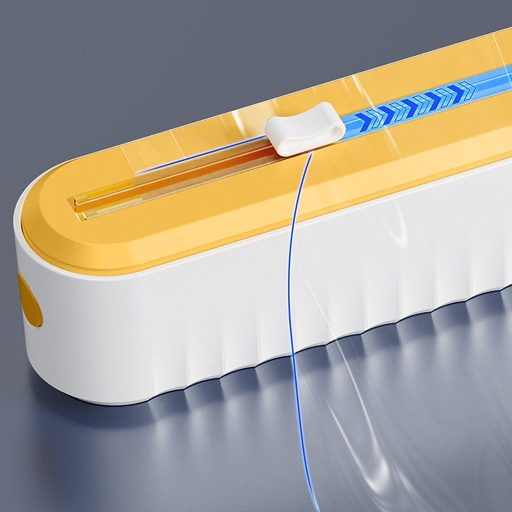 Wall Mounted Cling Film Cutter Box Suction Cup Baking Paper Cutter Household