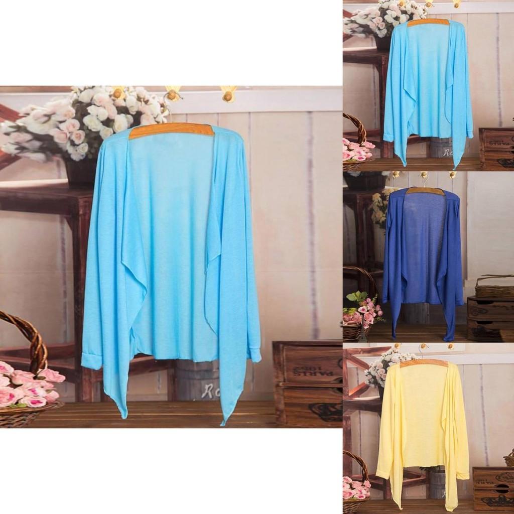 Elegant Korean Long Sleeve Sun Protection Shirt Lightweight Airy Cardigan For Women
