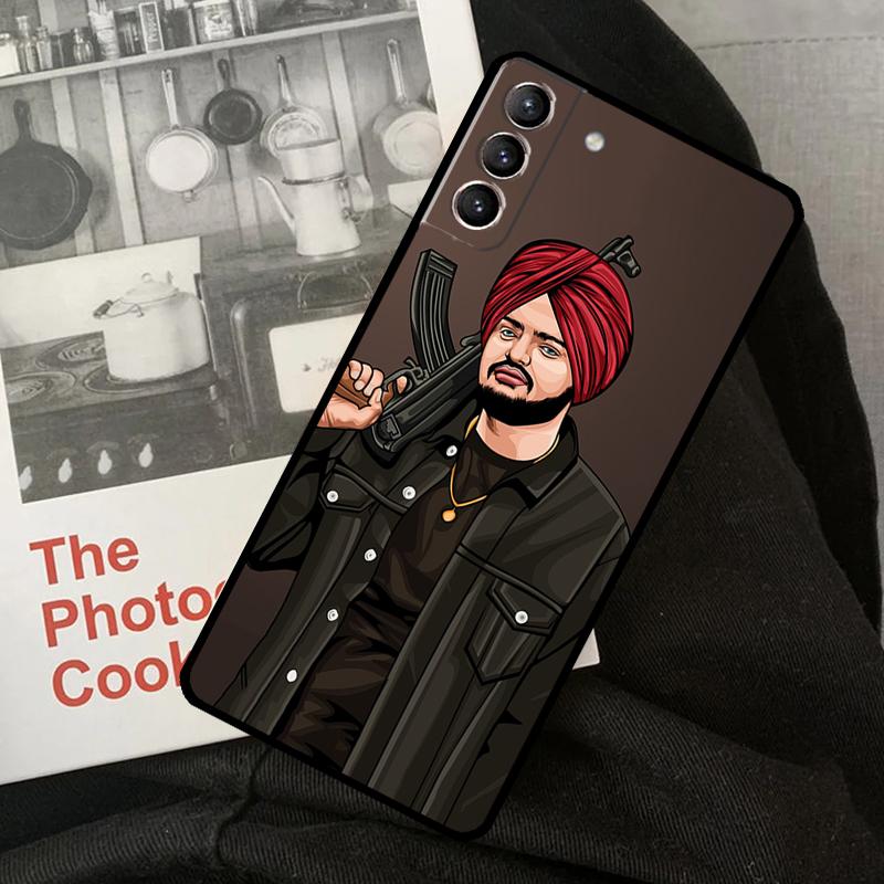 Sidhu Moosewala Phone Case For Samsung Galaxy S24 Ultra S22 S23 S20 S21 S24 FE S9 S10 Plus Note 10 20 Ultra