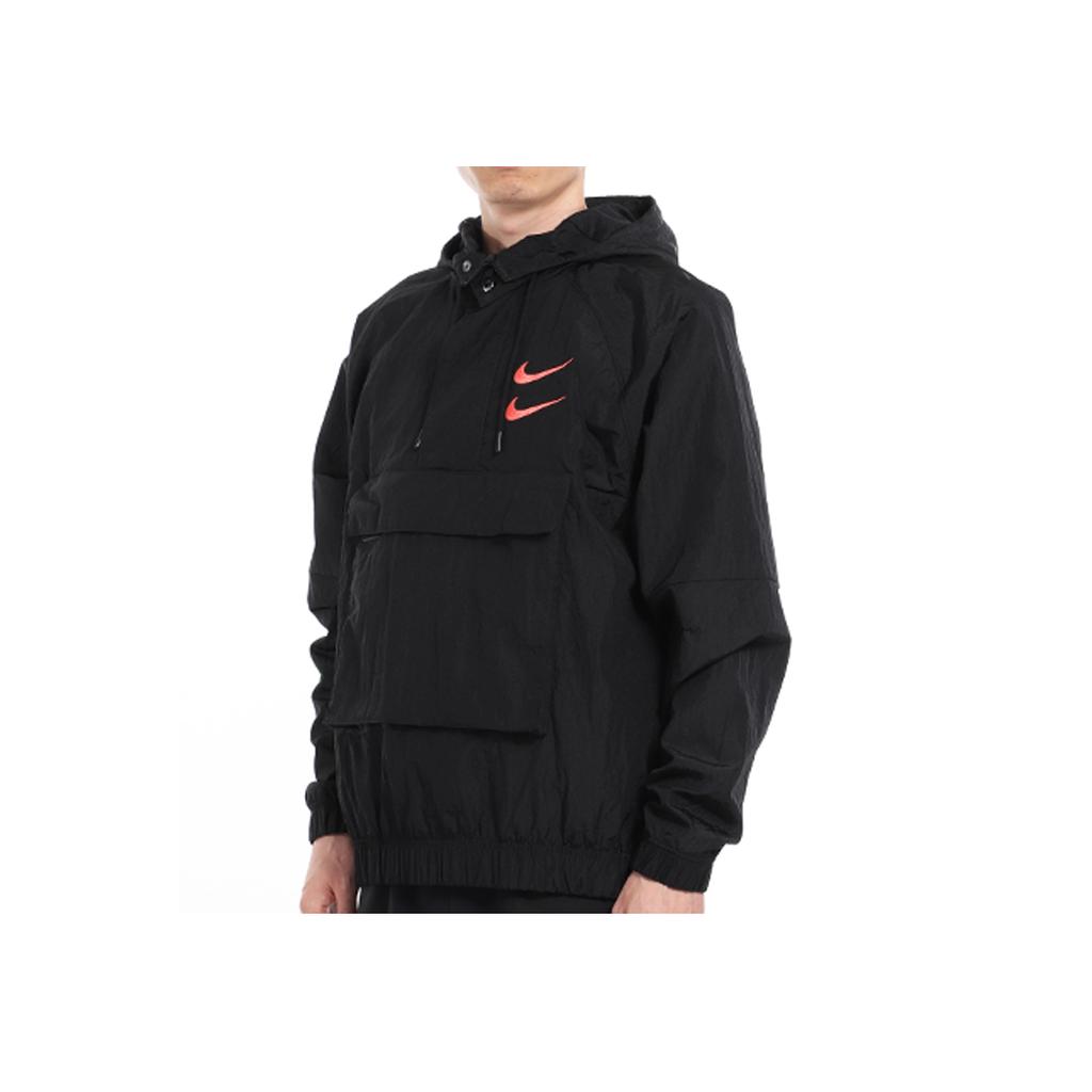 Nike Swoosh Hoodie Jacket Men Jackets Black CU3886-010