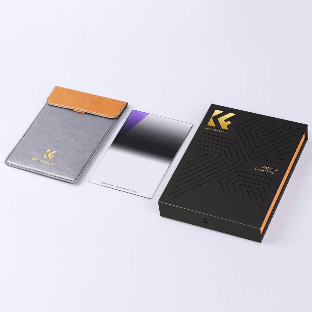 КОНЦЕПЦИЯ K&F Filter, Квадратный Reverse Square Half ND, Тип, GND0.9, Фильтр, Стекло, 28-слойное покрытие, Водонепроницаемый, Маслоотталкивающий,