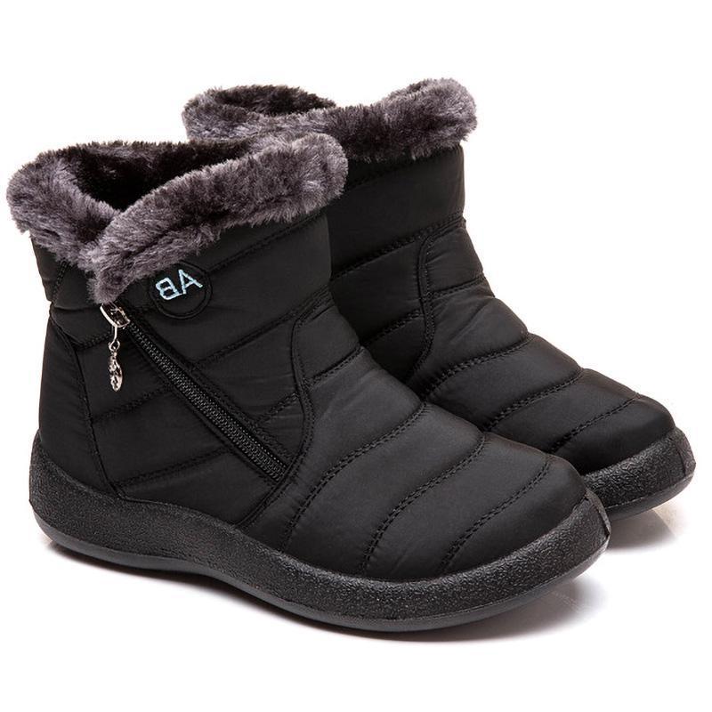 Зимние сапоги высокого качества, женские сапоги, обувь для матери, непромокаемые ботильоны, женские непромокаемые теплые меховые сапоги