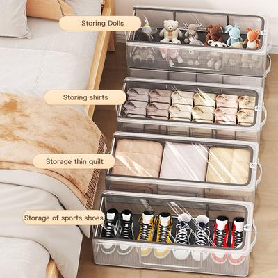 Большой штабелируемый держатель для обуви под кроватью органайзер для обуви коробка для шкафа