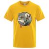 Summer Mens Tshirt High Quality 100 Cotton Anime Dinosaur Printing Casual Cool Oneck Men Tshirt Male Top for Men Tees