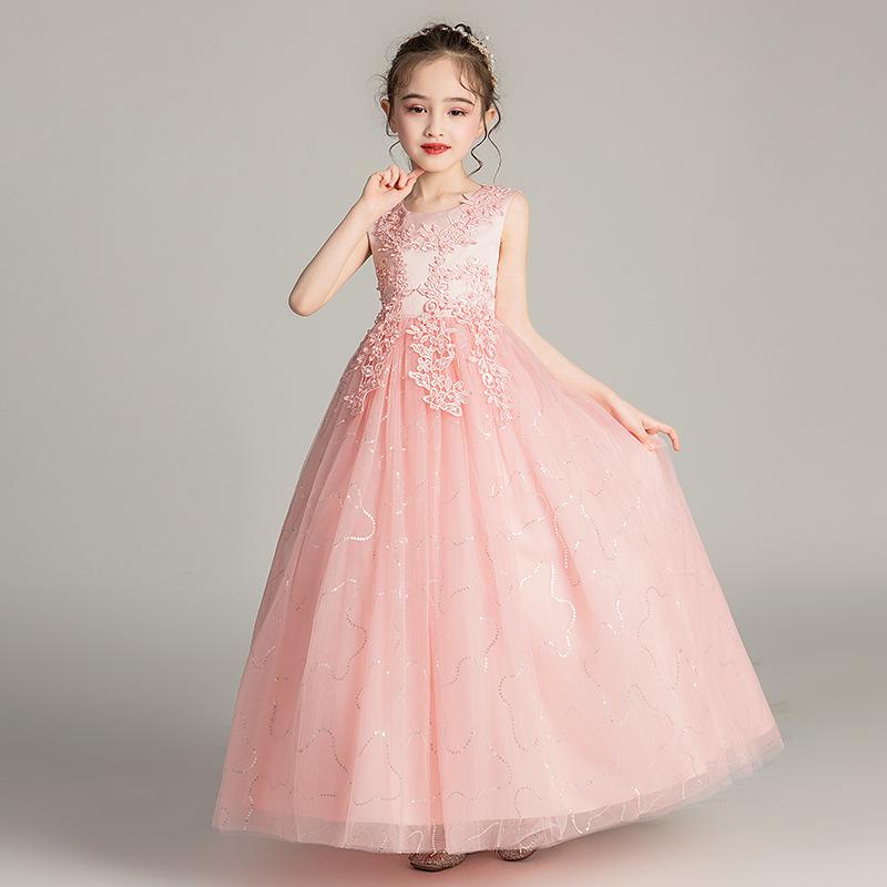 High-End Flower Girl Princess Tutu Dress for Weddings and Performances
