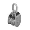 50mm 2.0in Marine Pulley Double Roller 400kg Loading 304 Stainless Steel Heavy Duty for Yachts Boats