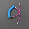 Color Matching Silicone Spring Fast Charging Data Cable Compatible With Carplay For Mobile Phone