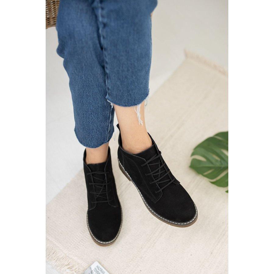 Женские повседневные полусапоги из натуральной замши