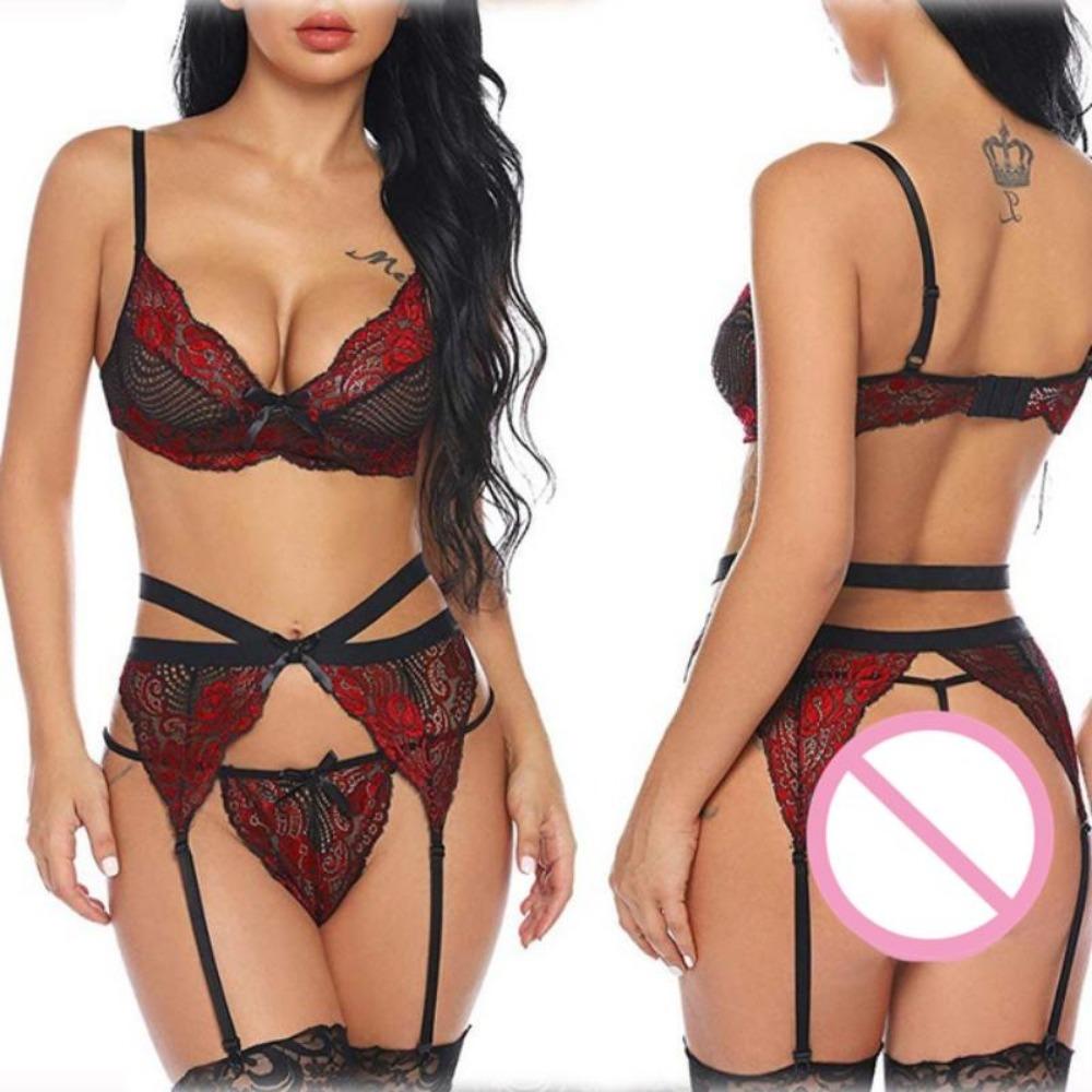 S-3XL Women Sexy Lingerie Set Erotic Underwear Sleepwear Costumes G-string Porno Sex Female Erotic Apparel Cosplay Lingerie