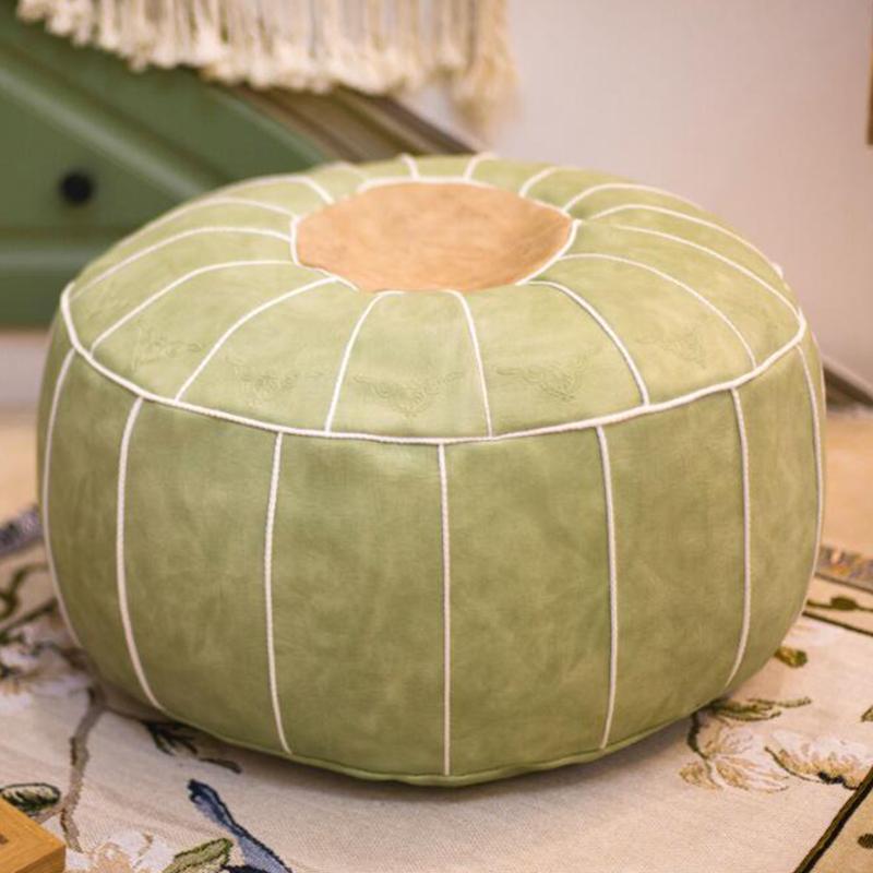 Чехол для подставки для ног в марокканском стиле, чехлы для дивана-мешка из пуфа, чехлы для гостиной, пуф из искусственной кожи, подушка для ног, стул-татами, домашний декор