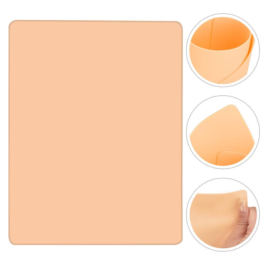 Tattoo Practice Skin Silicone 1Mm Double-Sided Reusable Artificial Skin for Contouring Shading Microblading Eyebrow Makeup