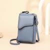 Women's Bag Creative Fashion Single Shoulder Bag Crossbody Bag Large Capacity Women's Long Purse Solid Color Mobile Phone Bag