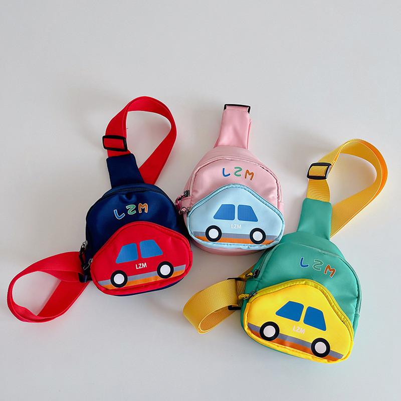 Pattern Childrens Car Canvas Backpack Fun Style School Weekend Bags Outings