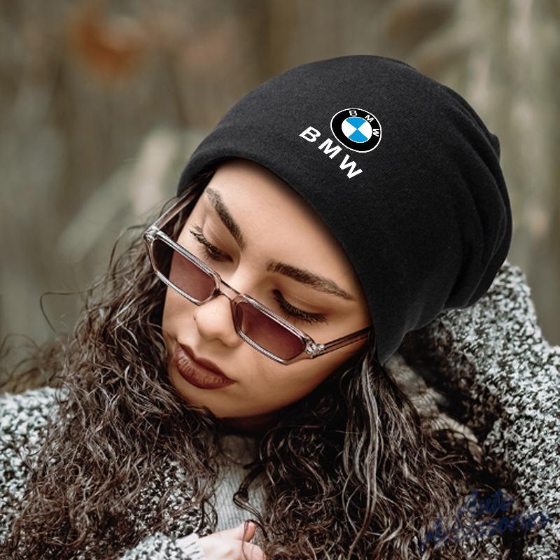 DKHN5 Autumn Winter Warm Beanies Cap Hip-hop Slouchy Thicken Skullcap Hat For BMW E46 F30 E60 E90 F10 E39 E36 E92 E91 E28 Car Sticker