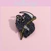 Stylish Alloy Skull Grim Reaper Badge Eye-catching Cartoon Brooch For Unisex Fashion