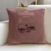 Folk TThe LumineersS Cushion Cover Breathable and skinfriendly linen pillowcase square removable and washable cushion