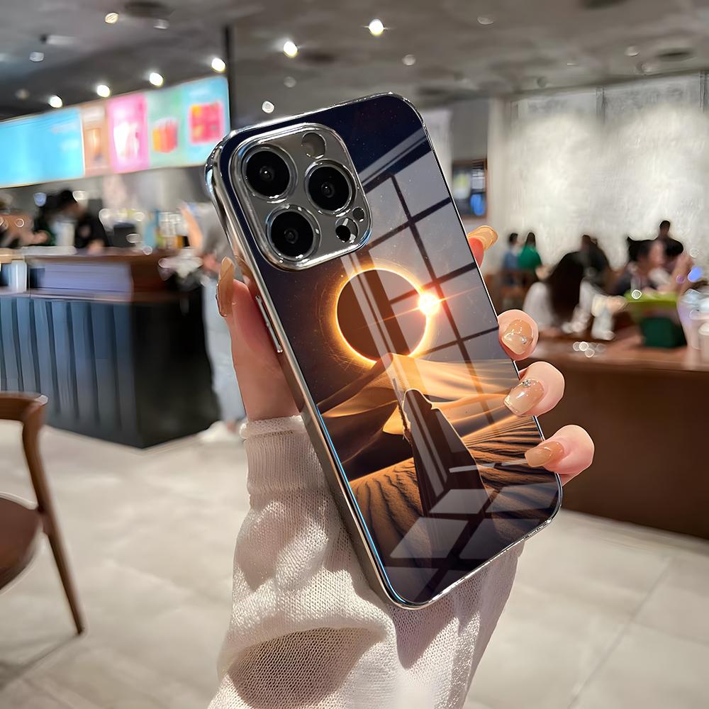 Movie Dune Phone Case For IPhone 17 Pro Max 15 Pro 16 14 Plus 12 13 Mini 11 Pro Shockproof Electroplated Glass Cover