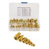Self Tapping Insert Thread    Tool Nut Inserts with Great Strength and Stability for Metal and Plastics Processing Industry 50Pcs Brass Inserts C