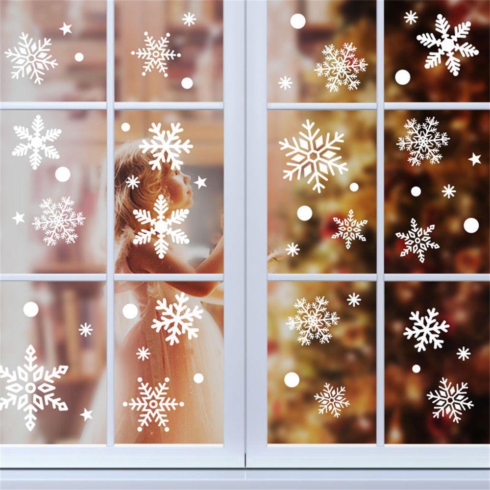 New Year Party Christmas Snowman Christmas Stickers Santa Claus Window Stickers Window Decoration