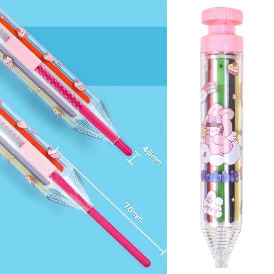 Ручка для рисования 8-в-1, вращающиеся разноцветные мелки, негрязная ручная раскраска для детей, легкий набор для рисования граффити