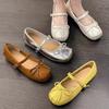 Ballet Single Shoe Girl 2025 New Summer Korean Version French Retro Gentle Fairy Casual Flat Mary Jane Shoes