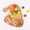 Santa Tree Shape Sushi Plate Tree Appetizer Platter Wooden Christmas Tray for Food Desserts Snacks Sushi Gifts for Household