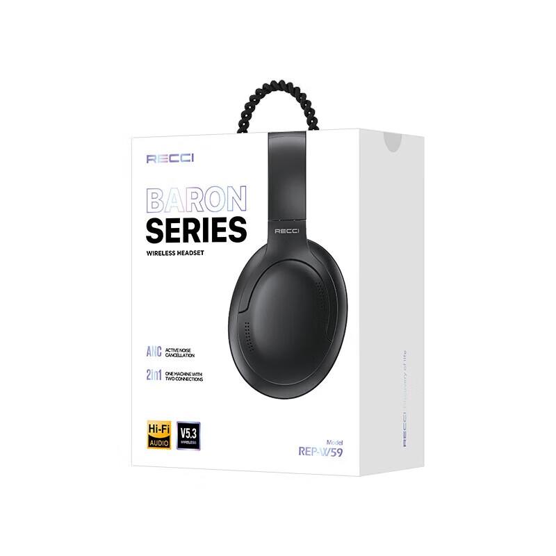 Беспроводные Bluetooth-наушники Recci REP-W59 с шумоподавлением, накладные