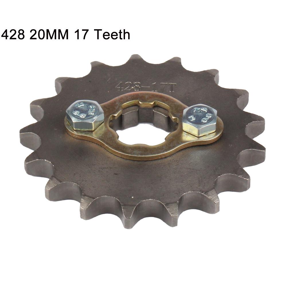 428 Chain 20mm 10 11 12 13 14 15 16 17 18 19 Teeth Front Engine Sprockets For 50 110 125 160cc Dirt Pit Bike ATV Quad Motorbike
