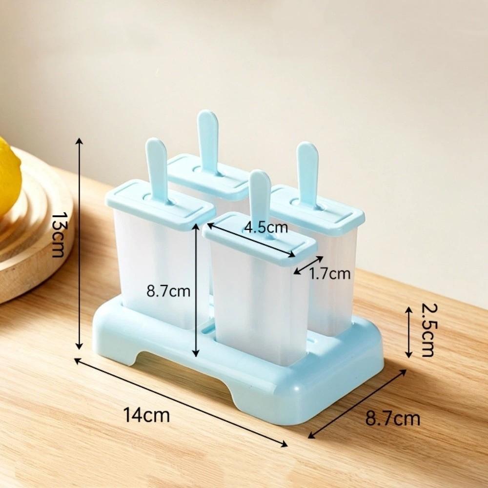 DIY Homemade Ice Box Creative Design Popsicle Mold Cube Tray Ice Cream Popsicle Mold Kitchen Use