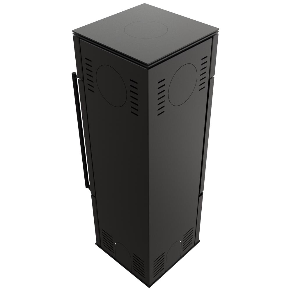 Дровяная стальная печь KRATKI REN/S левая Ø 150 7 кВт