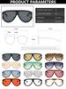 Retro Luxury Oversized T Sunglasses Women Brand Designer New Fashion Vintage Large Frame Sun Glasses Men Black Shadow Female