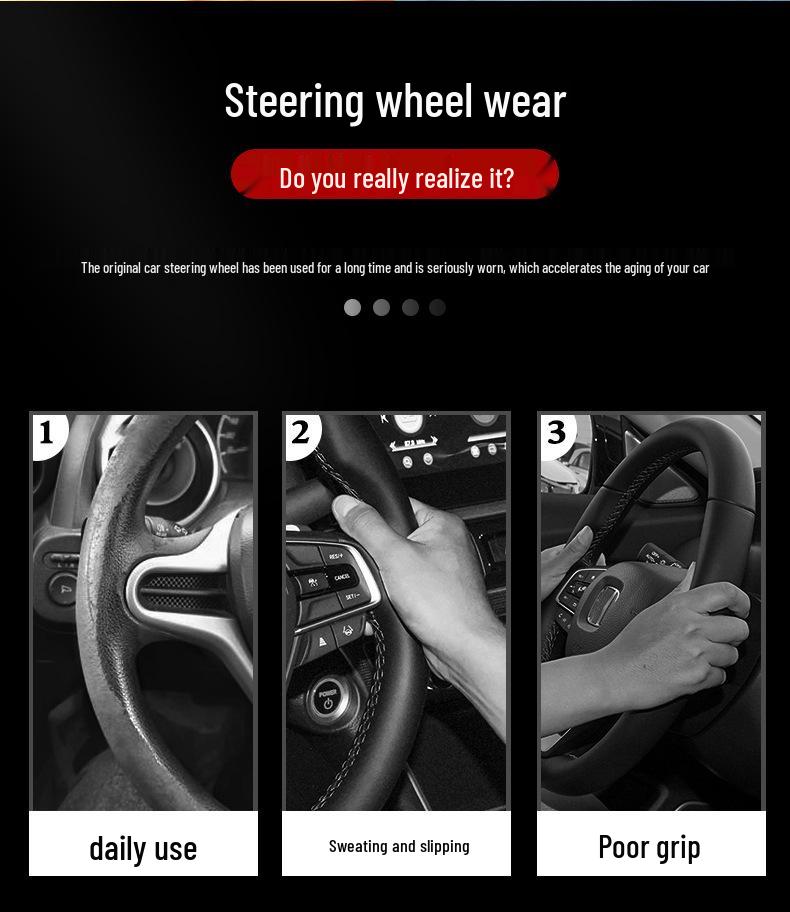 Hyundai Sonata 8-го-10-го поколений, ультратонкая накладка на руль из замши и углеродного волокна