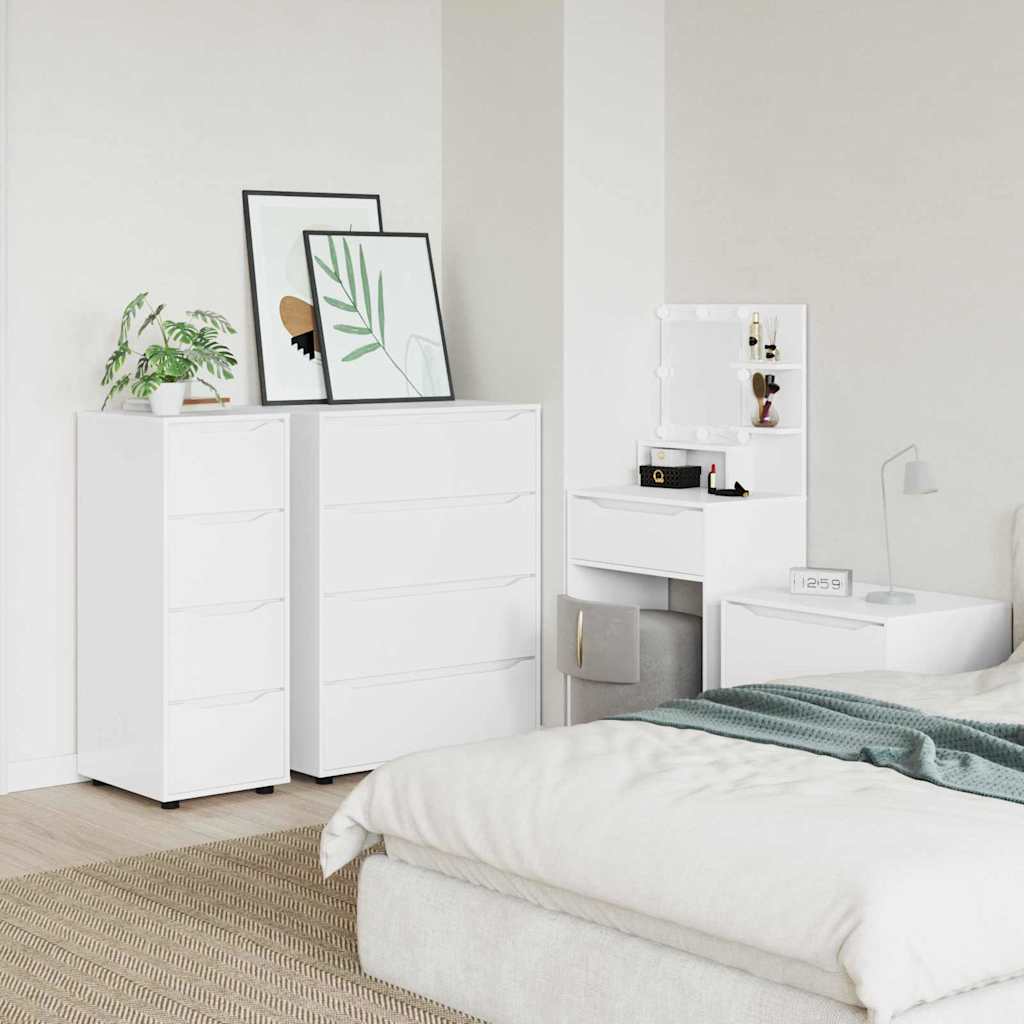 Storage Cabinet White 40 x 48 x 105 cm Engineered Wood