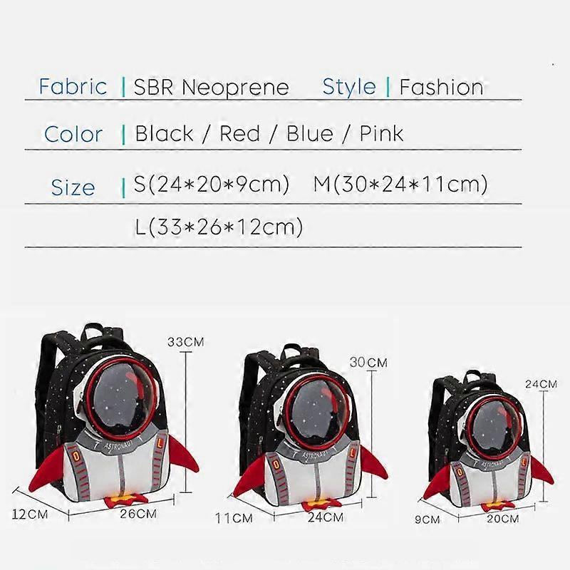 Drop  3D Rocket Kids Backpack Anti-lost Astronauts School Bags Waterproof Cartoon Girls Backpack Mochila Infantil