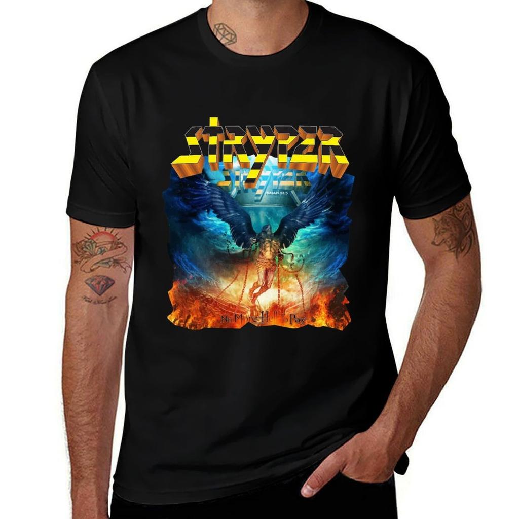 Gabrielr Унисекс Футболка-бейсболка Stryper No More Hell To Pay Изношенный деним Рабочая футболка для улицы