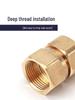 Латунный фитинг с двойной внутренней резьбой для водопроводной трубы 1 дюйм, варианты внутренней резьбы: 1.2/1.5/2 дюйма, Прямой медный фитинг.