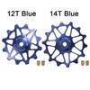 2pcs 12T 14T Bike Ceramic Bearing Rear Derailleur Pulley Guide Roller Idler For SHIMANO SRAM DEORE GX Jockey Wheel Bicycle Parts