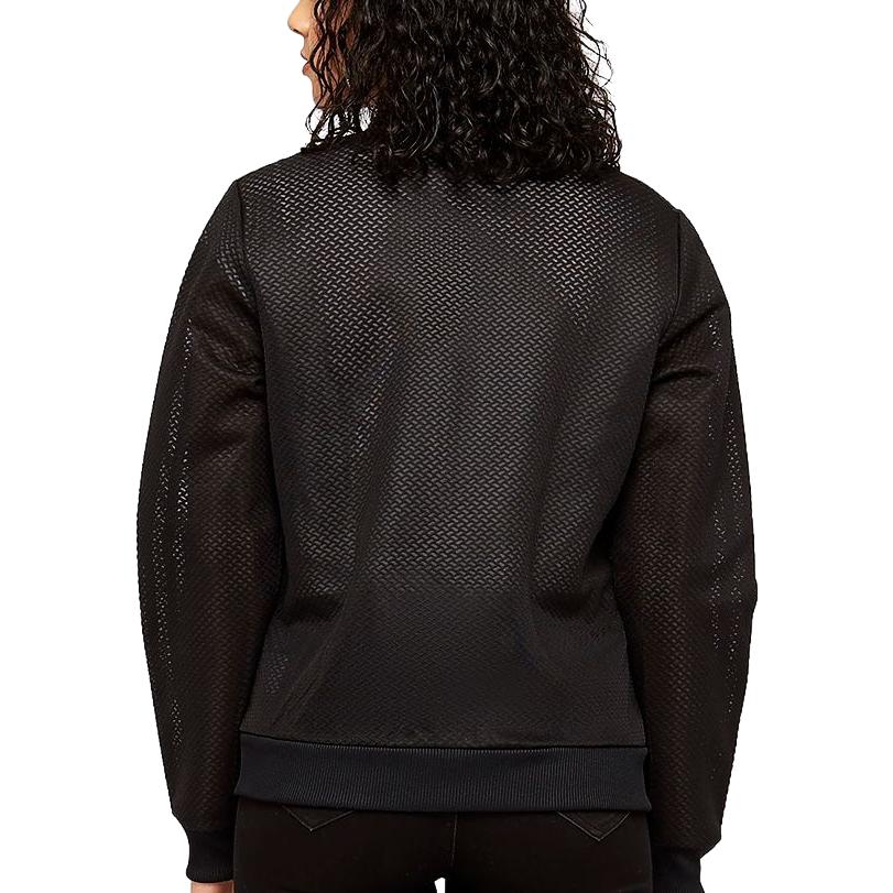 Adidas Оригинальная однотонная сетчатая куртка с логотипом и принтом в виде буквы, воротник-стойка, женские куртки черного цвета CV5798