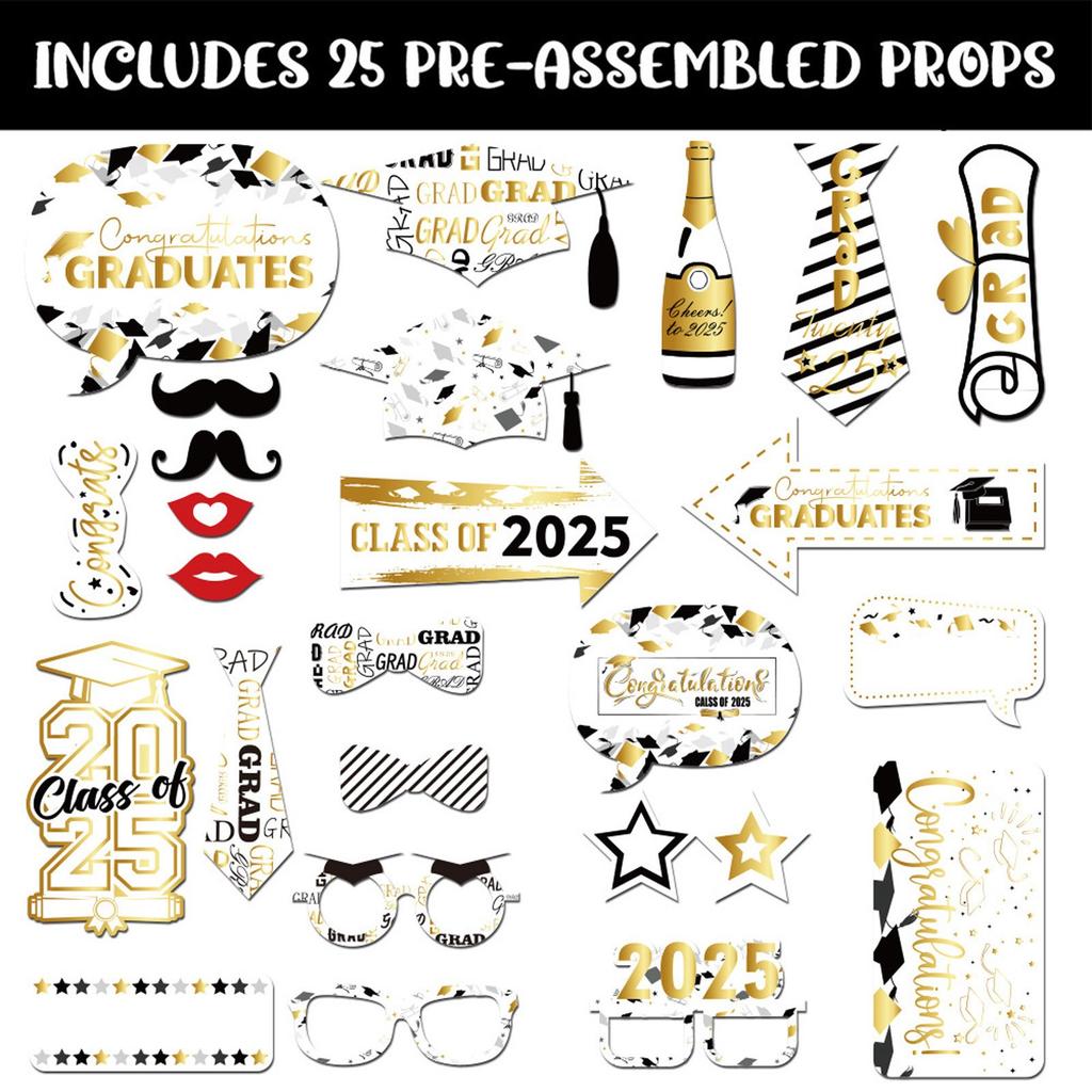 2025 Graduation Season Decoration Paper Photo Frame Photography Props Graduation Celebration Party Supplies