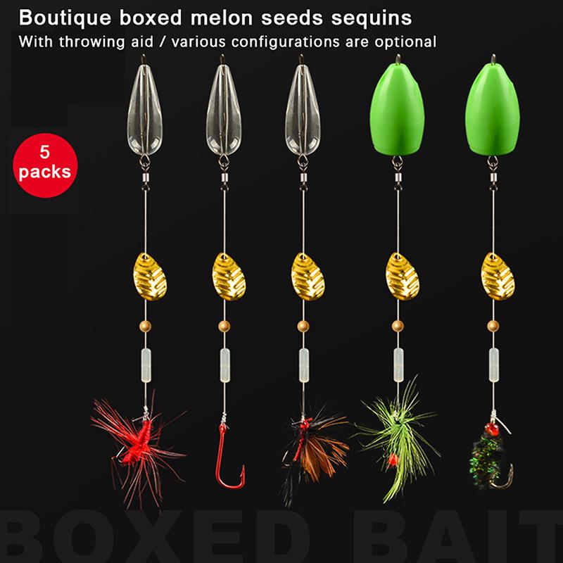 Набор блесток Tie Up The Melon Seed, искусственная наживка Ma Kou Lu Ya, рыболовная группа на крючок для ловли ядовитых комаров, приспособление для метания, микрофон с белой полосой