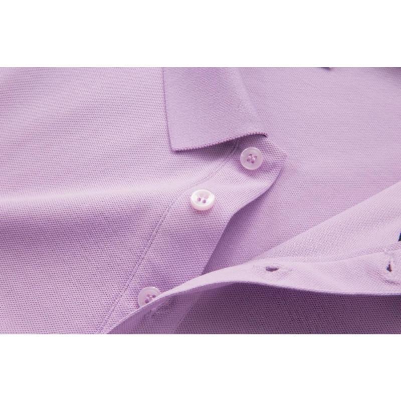 Летняя мужская и женская футболка с коротким рукавом и лацканом, однотонная, YG-688