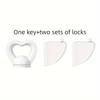 1pc key+ 2pcs locks
