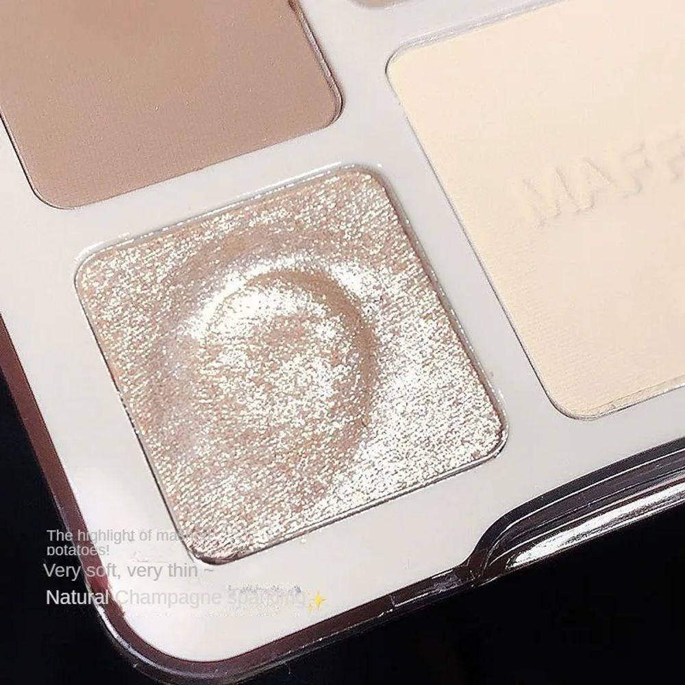 Контурная растушевка Контурный хайлайтер Pearl Stick 4 цвета Хайлайтер Контурная палитра Макияж Иллюминайзер 3D Матовая пудра, 1 шт, 02 02 бежевый