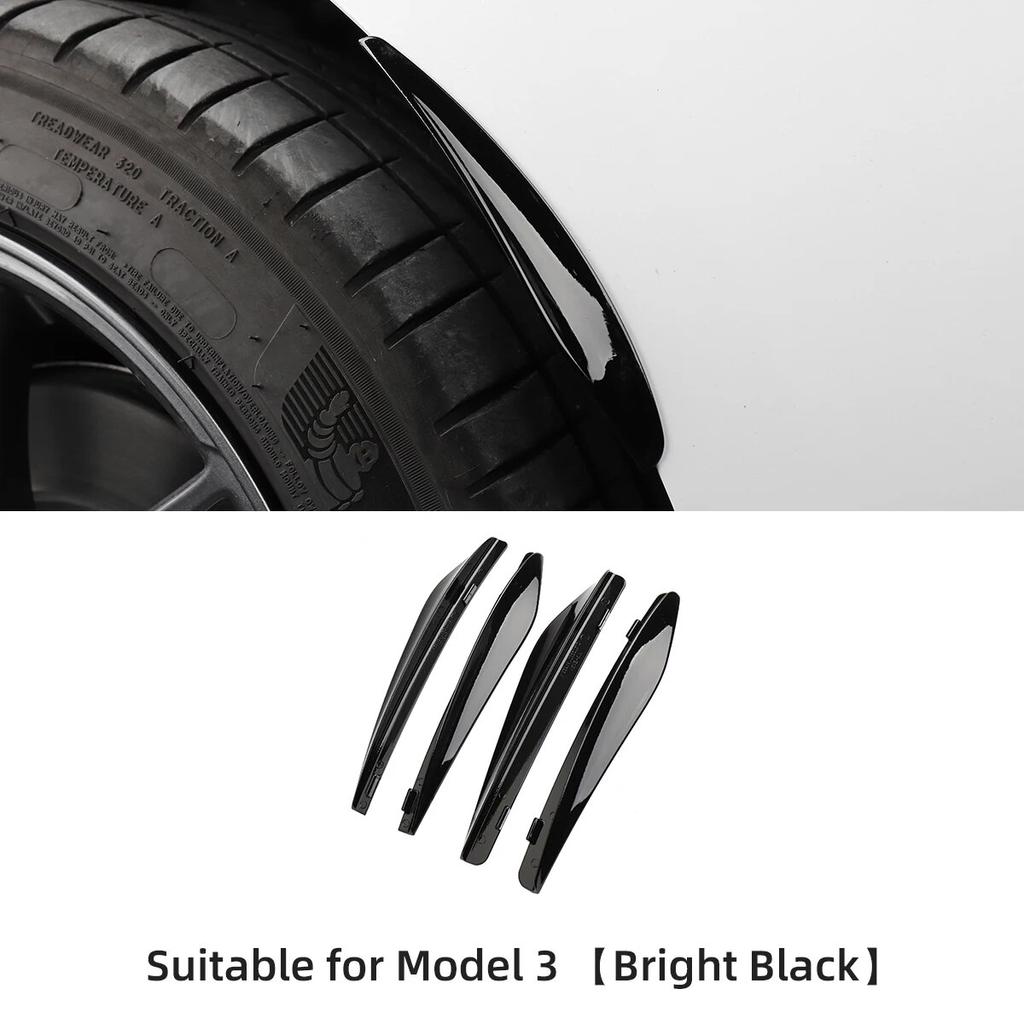 LUCKEASY For Tesla Model 3 -2023 Car Mudflaps Model Y Mud Flaps Car Exterior Accessories Front Rear Fender Protective Fender