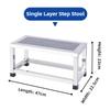 Household Portable Footstool Thickened Stainless Steel Step Stool Strong Weight-bearing Pedal Stool